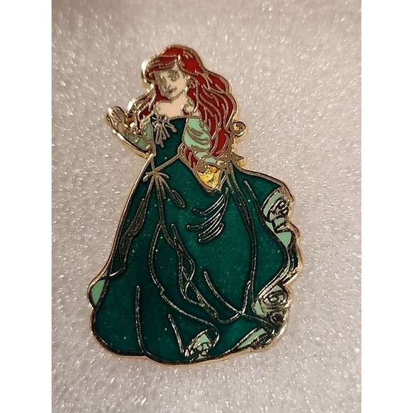 Disney Jewelry - Disney Pin Ariel Little Mermaid Princess Green Dress Gown AP Artist‎ Proof 00000